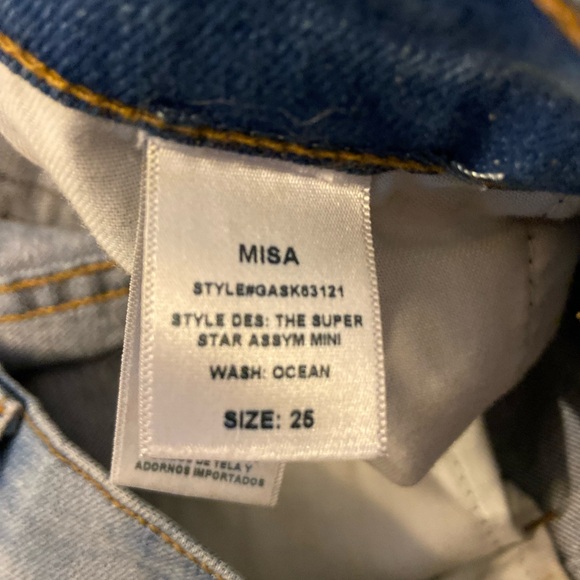 MISA Los Angeles Super Star Asymmetrical Skirt, Size 26 in "Ocean" - Picture 5 of 7